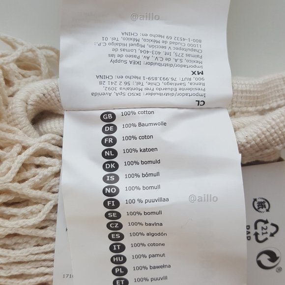 IKEA KUNGSFORS Mesh bag, set of 2, natural - Picture 9 of 17